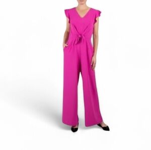 NWT Julia Jordan Vibrant Pink Jumpsuit. Size 12.